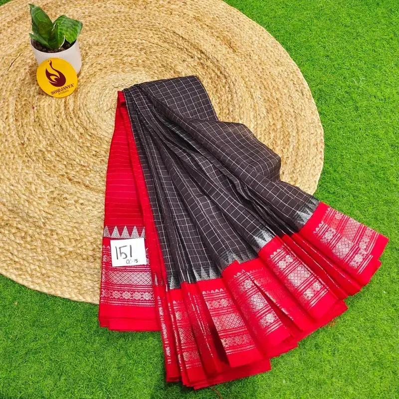 Premium Seiko Gadwal Cotton Sarees - ROYAL151
