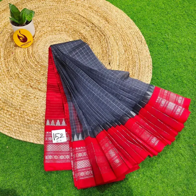 Premium Seiko Gadwal Cotton Sarees - ROYAL152