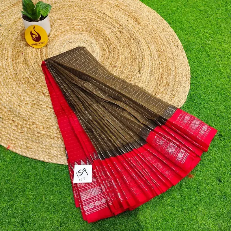 Premium Seiko Gadwal Cotton Sarees - ROYAL159