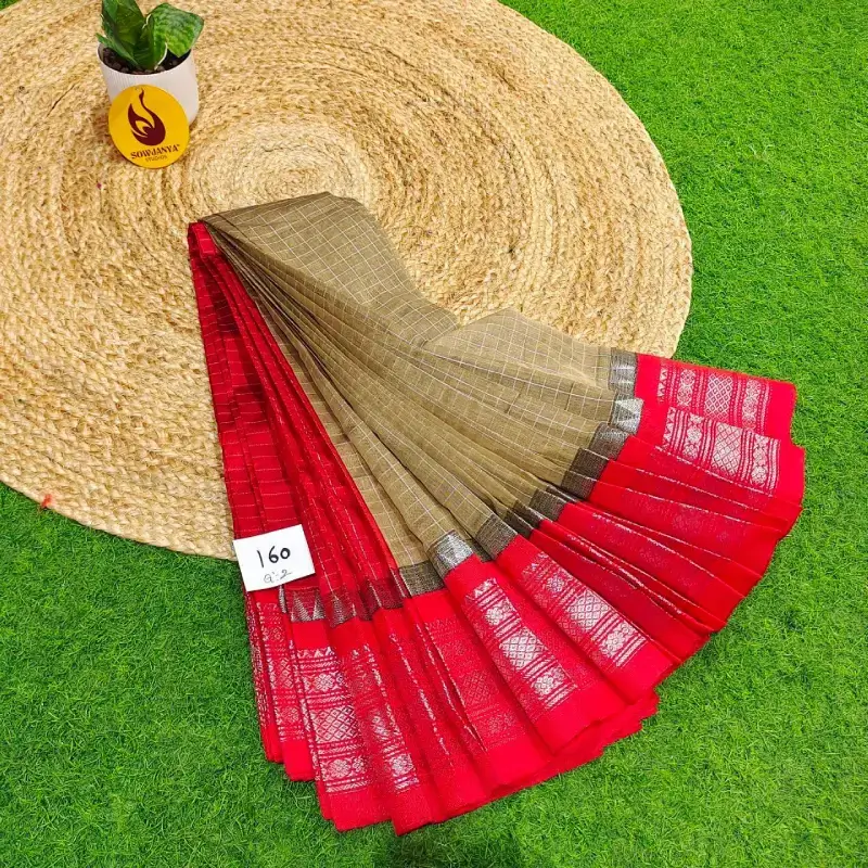 Premium Seiko Gadwal Cotton Sarees - ROYAL160