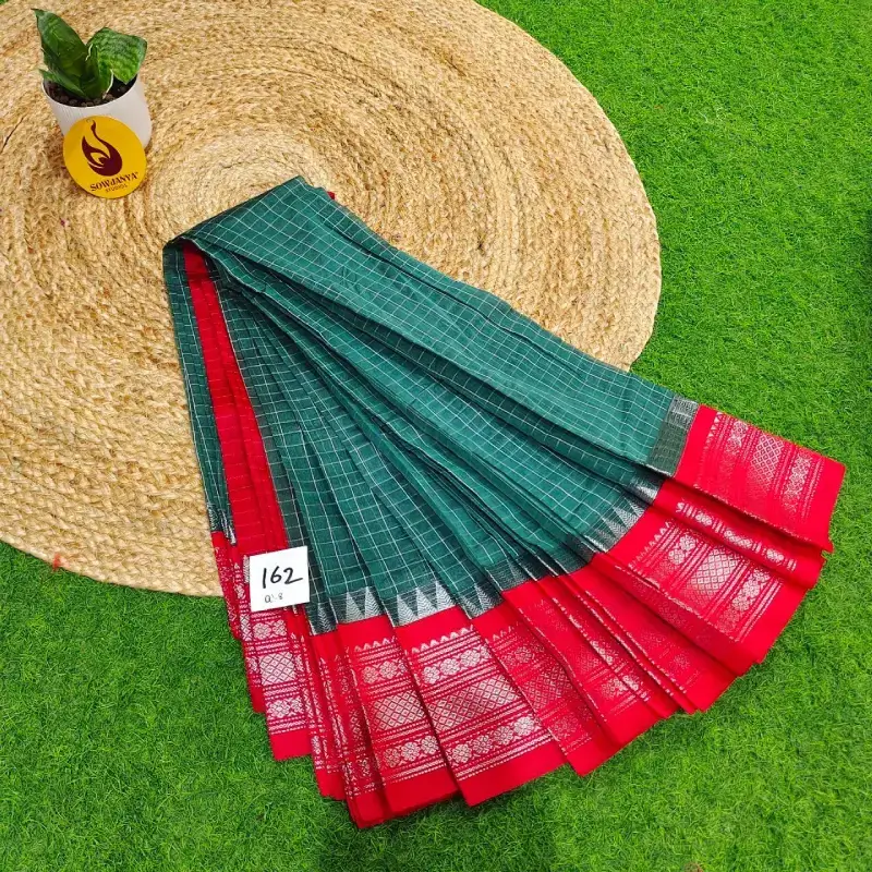 Premium Seiko Gadwal Cotton Sarees - ROYAL162