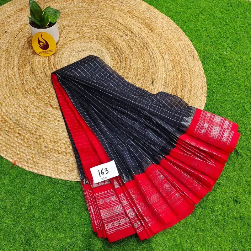 Premium Seiko Gadwal Cotton Sarees - ROYAL163