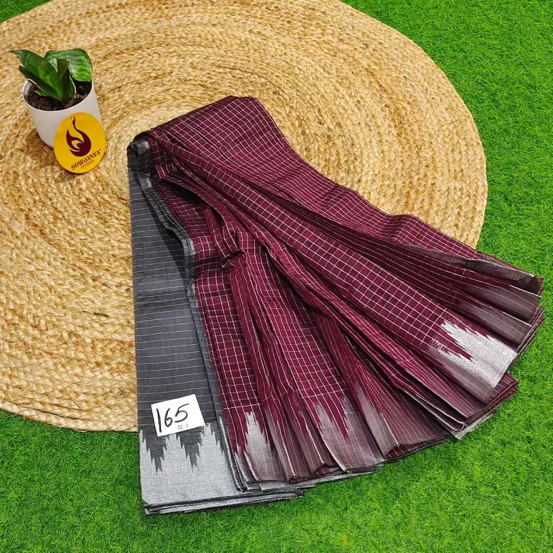 Premium Seiko Gadwal Cotton Sarees - ROYAL165