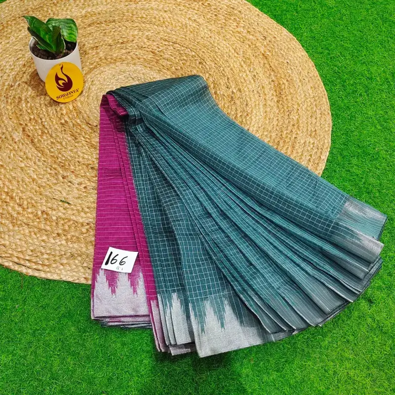 Premium Seiko Gadwal Cotton Sarees - ROYAL166