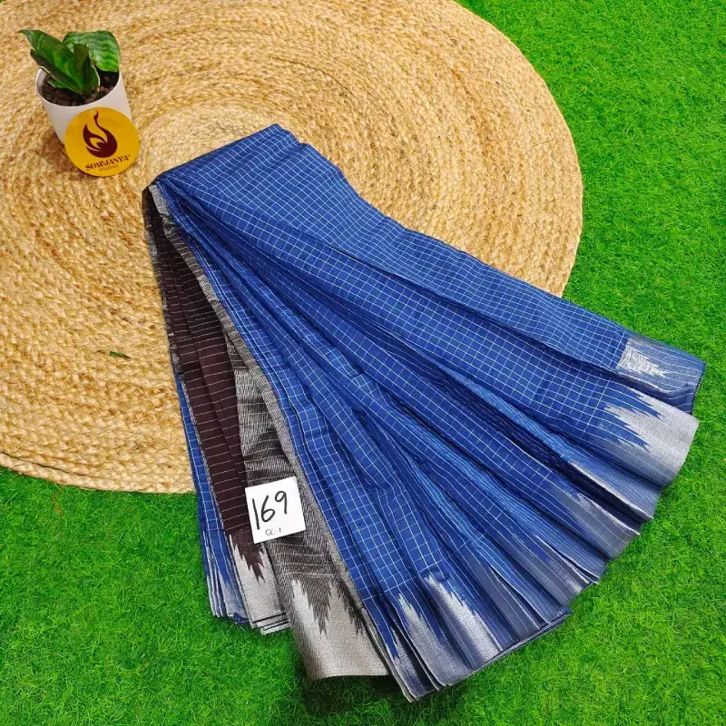 Premium Seiko Gadwal Cotton Sarees - ROYAL169
