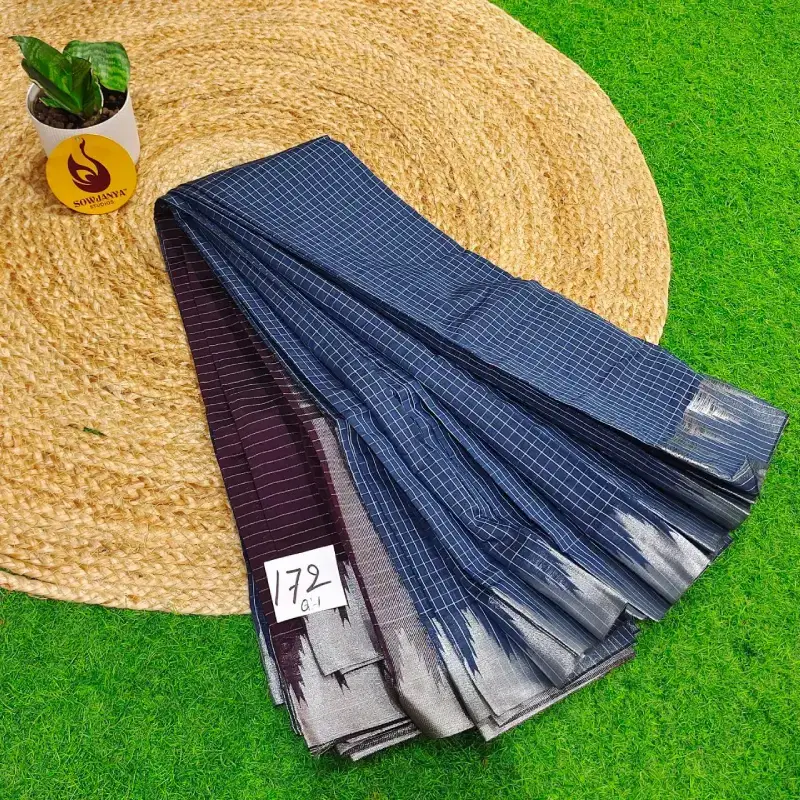 Premium Seiko Gadwal Cotton Sarees - ROYAL172