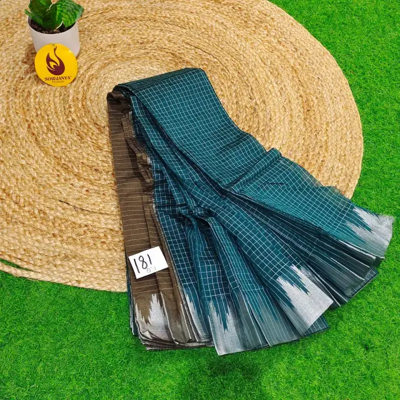 Premium Seiko Gadwal Cotton Sarees - ROYAL181