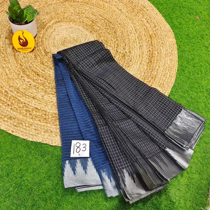 Premium Seiko Gadwal Cotton Sarees - ROYAL183