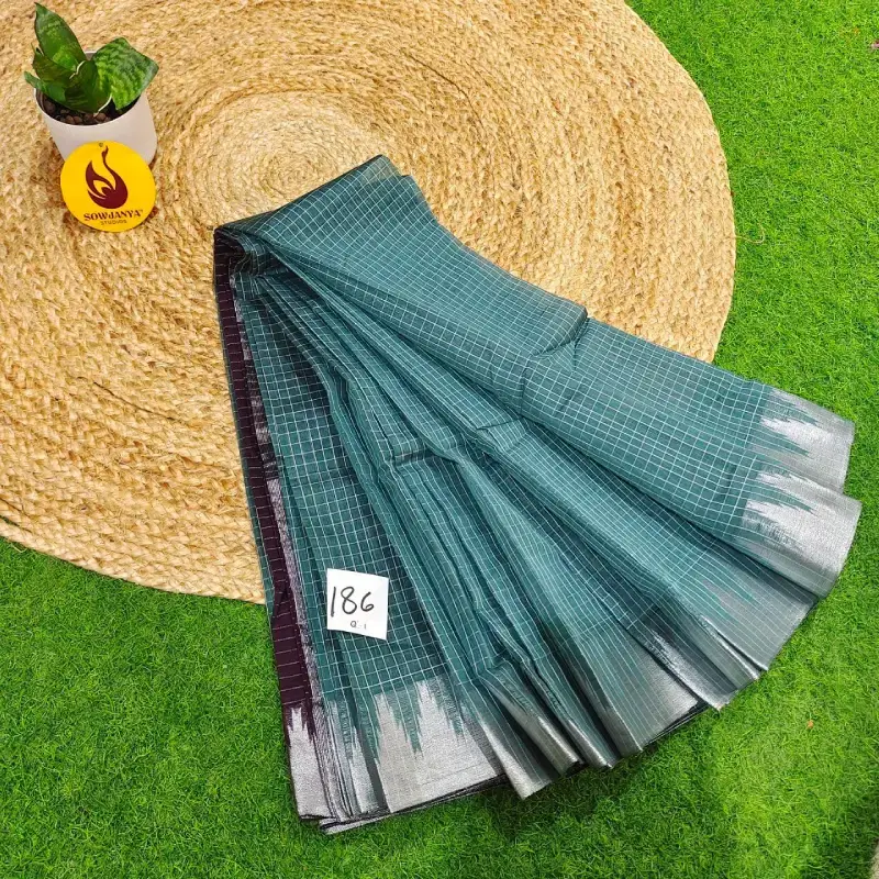 Premium Seiko Gadwal Cotton Sarees - ROYAL186