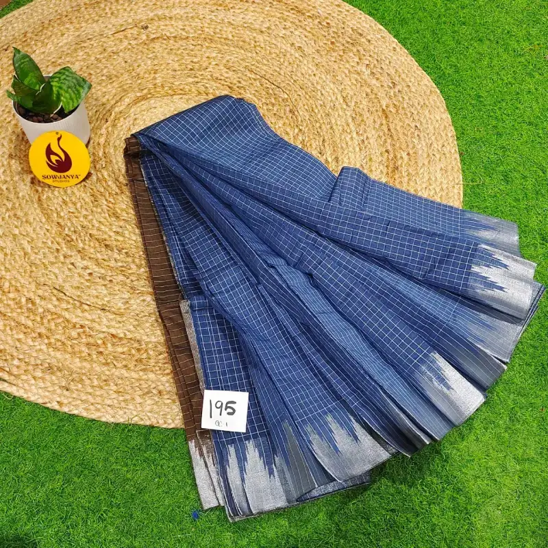 Premium Seiko Gadwal Cotton Sarees - ROYAL195