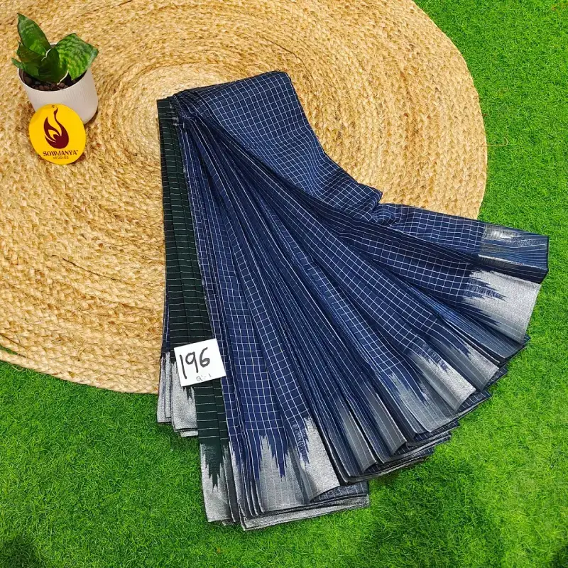 Premium Seiko Gadwal Cotton Sarees - ROYAL196