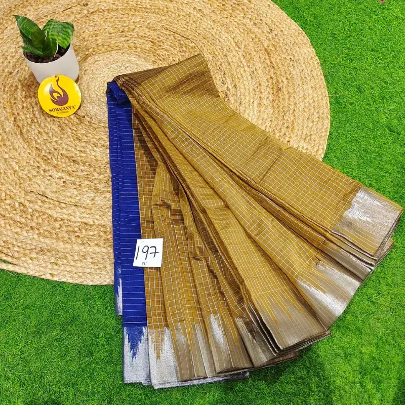 Premium Seiko Gadwal Cotton Sarees - ROYAL197