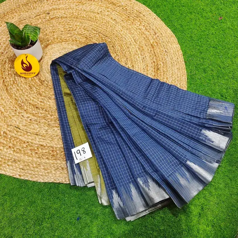 Premium Seiko Gadwal Cotton Sarees - ROYAL198