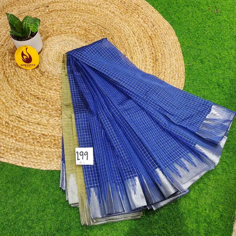 Premium Seiko Gadwal Cotton Sarees - ROYAL199