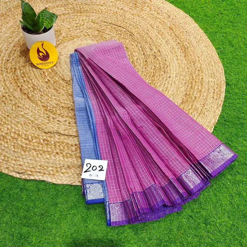 Premium Seiko Gadwal Cotton Sarees - ROYAL202