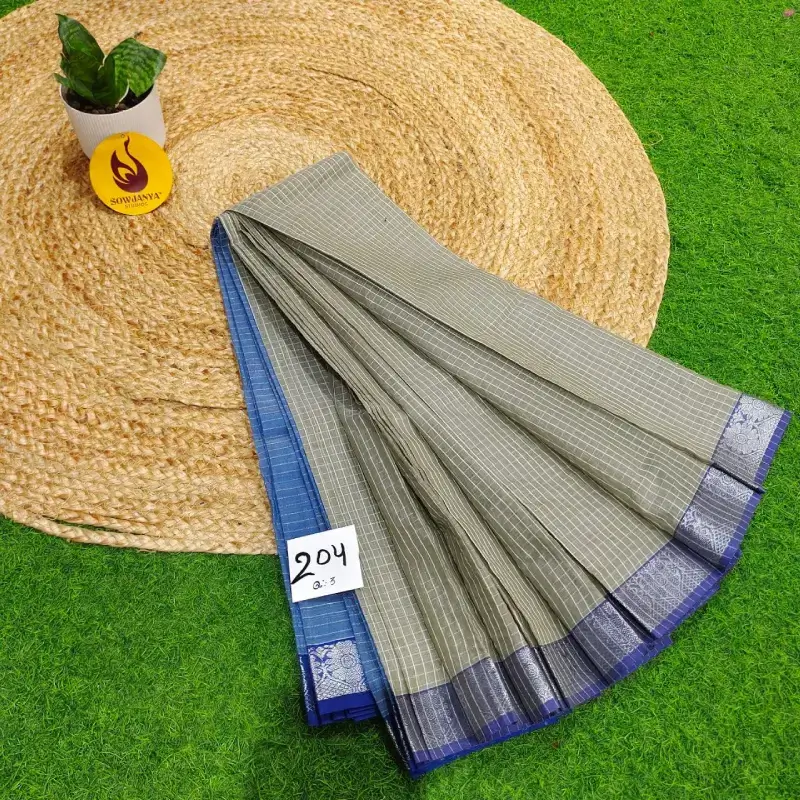 Premium Seiko Gadwal Cotton Sarees - ROYAL204