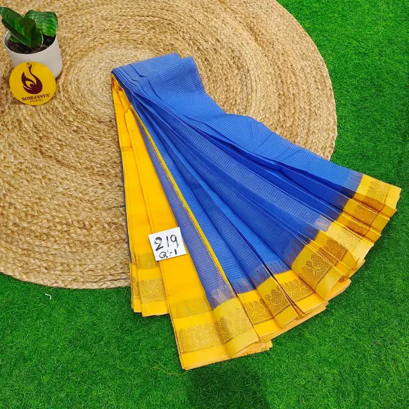 Premium Seiko Gadwal Cotton Sarees - ROYAL219
