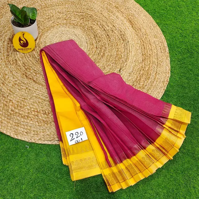 Premium Seiko Gadwal Cotton Sarees - ROYAL220