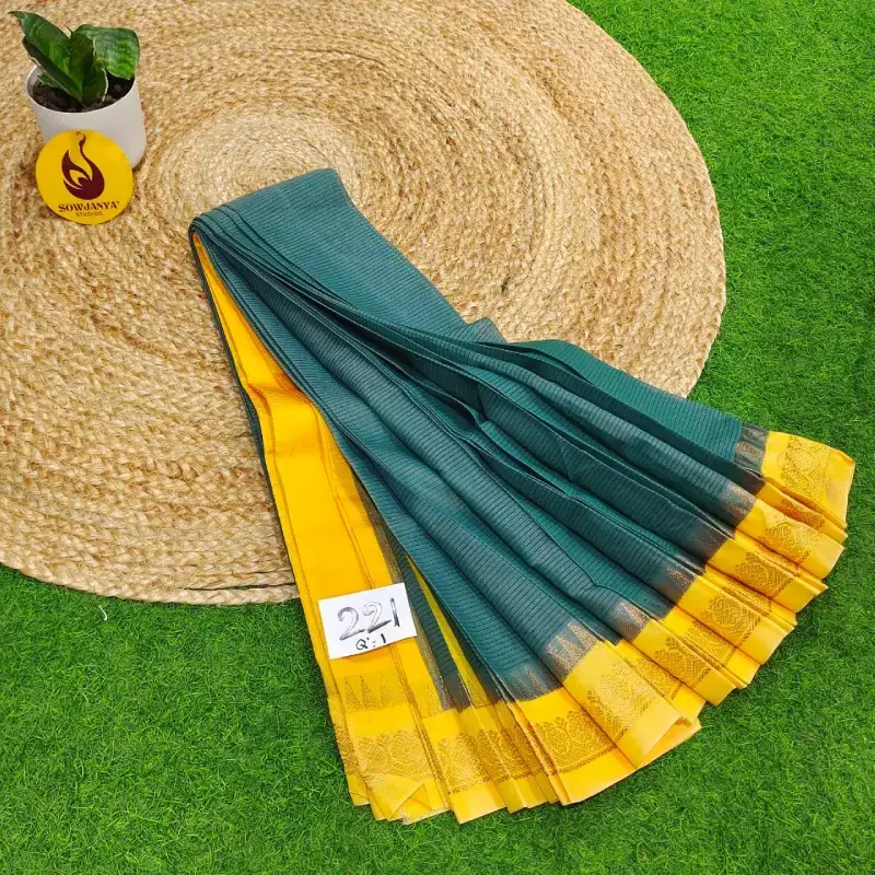 Premium Seiko Gadwal Cotton Sarees - ROYAL221