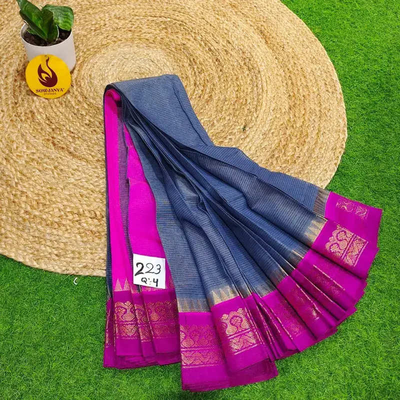Premium Seiko Gadwal Cotton Sarees - ROYAL223